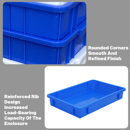 6PCS Stackable Plastic Freezer Food Containers Durable Kitchen Storage Box