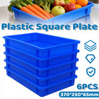 6PCS Stackable Plastic Freezer Food Containers Durable Kitchen Storage Box