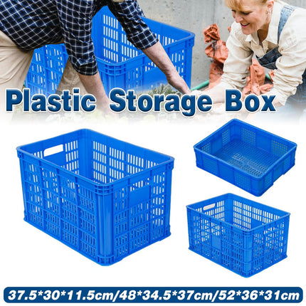 Plastic Rectangular Storage Basket Finishing Transport Box Organizer for Home