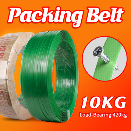 Manual PET Plastic Packing Strap Roll 10KG Green Heavy Duty Banding Belt Tool