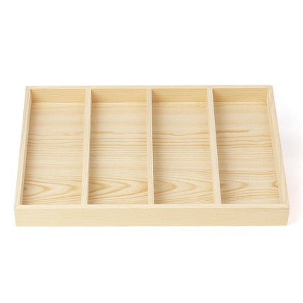 Wooden Jewellery Storage Box Display Tray Organizer for Rings Earrings Necklaces