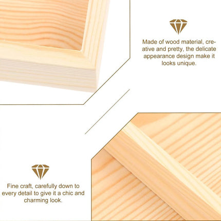 Wooden Jewellery Storage Box Display Tray Organizer for Rings Earrings Necklaces