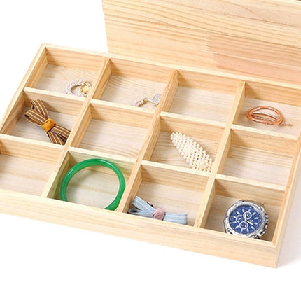 Wooden Jewellery Storage Box Display Tray Organizer for Rings Earrings Necklaces