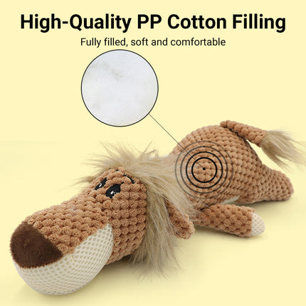 Pet Plush Corn Fleece Squeaky Toy Chew Teeth Cleaning For Dogs Puppies Safe Soft