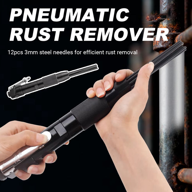 Pneumatic Rust Remover Tool Ergonomic Handle for Metal Auto Body Rust Removal