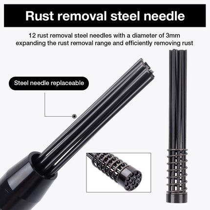Pneumatic Rust Remover Tool Ergonomic Handle for Metal Auto Body Rust Removal