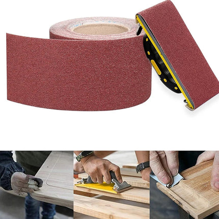 10cm Wide Soft Emery Cloth Roll Hand Torn Sanding Polishing Gauze Abrasive Sheet