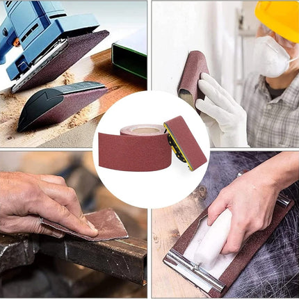 10cm Wide Soft Emery Cloth Roll Hand Torn Sanding Polishing Gauze Abrasive Sheet