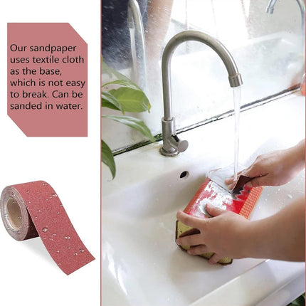 10cm Wide Soft Emery Cloth Roll Hand Torn Sanding Polishing Gauze Abrasive Sheet