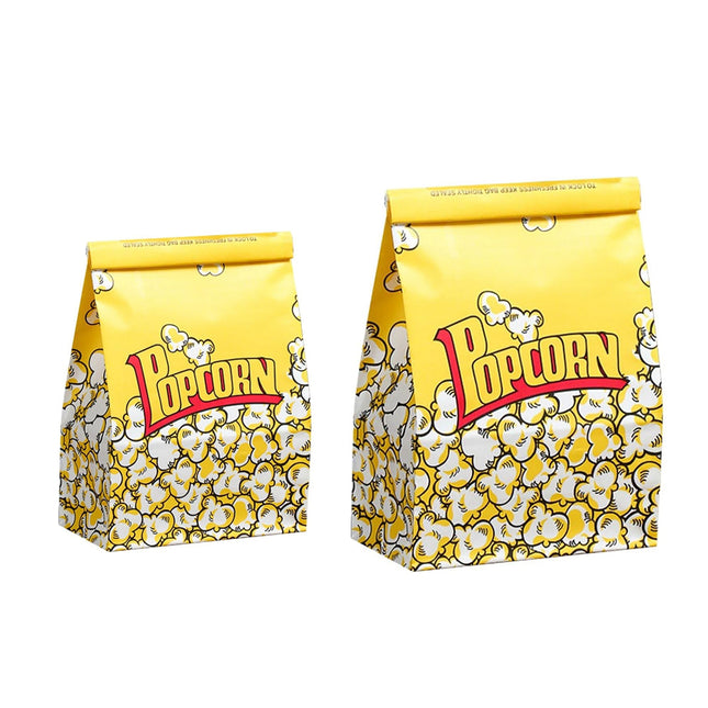 50PCS Disposable Popcorn Bags Food-Grade Oil-Proof for Snacks Candy Takeaway
