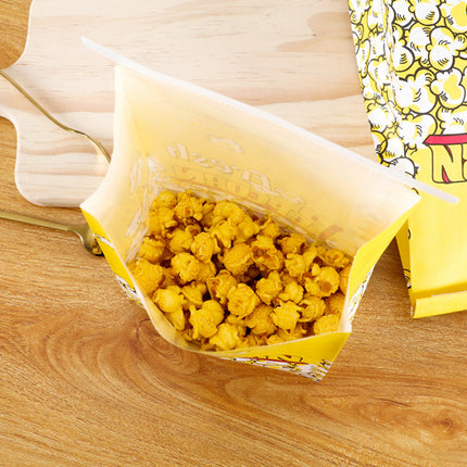 50PCS Disposable Popcorn Bags Food-Grade Oil-Proof for Snacks Candy Takeaway