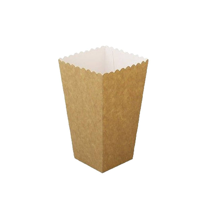 50pcs Food Grade Kraft Paper Popcorn Boxes Cinema Theater Snack Treat Supplies