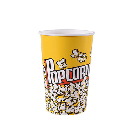 Disposable Popcorn Bucket 50PCS Pack 46/64OZ for Movie Party Snack Container