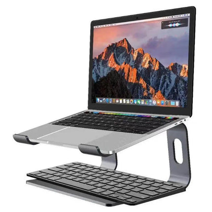 Portable Aluminium Laptop Stand Tray Holder Cooling Riser For 11”-15.4” MacBook - Aimall