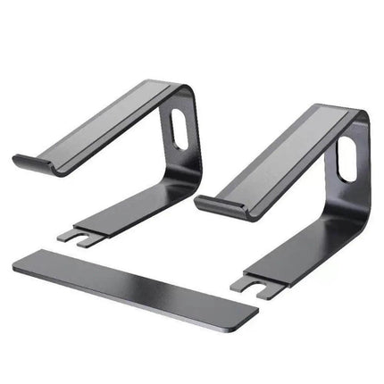 Portable Aluminium Laptop Stand Tray Holder Cooling Riser For 11”-15.4” MacBook - Aimall