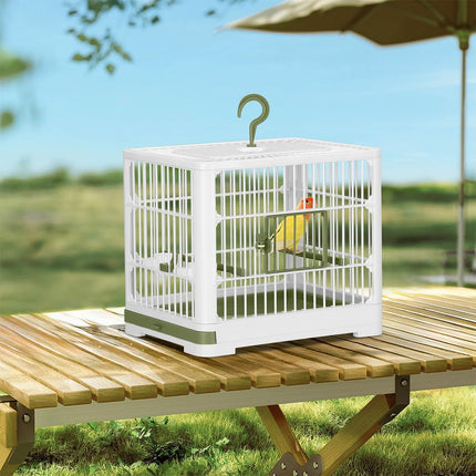 Portable Birdcage Parrot Travel Carrier Cage Lightweight Handle Design Outdoor