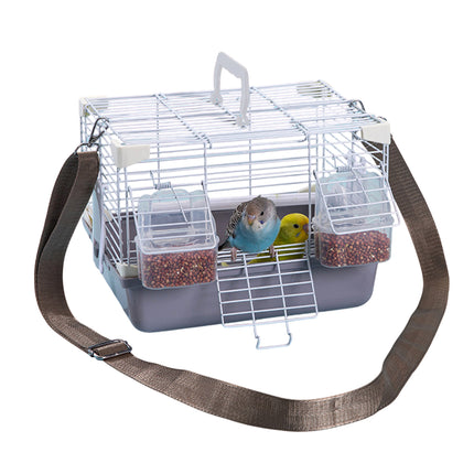 Portable Bird Carrier Cage Backpack Travel Bird Cage Outdoor Ventilated Pet Bag