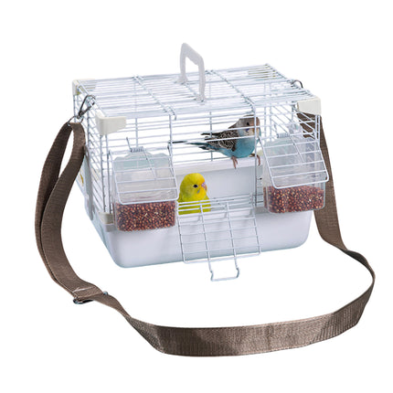 Portable Bird Carrier Cage Backpack Travel Bird Cage Outdoor Ventilated Pet Bag
