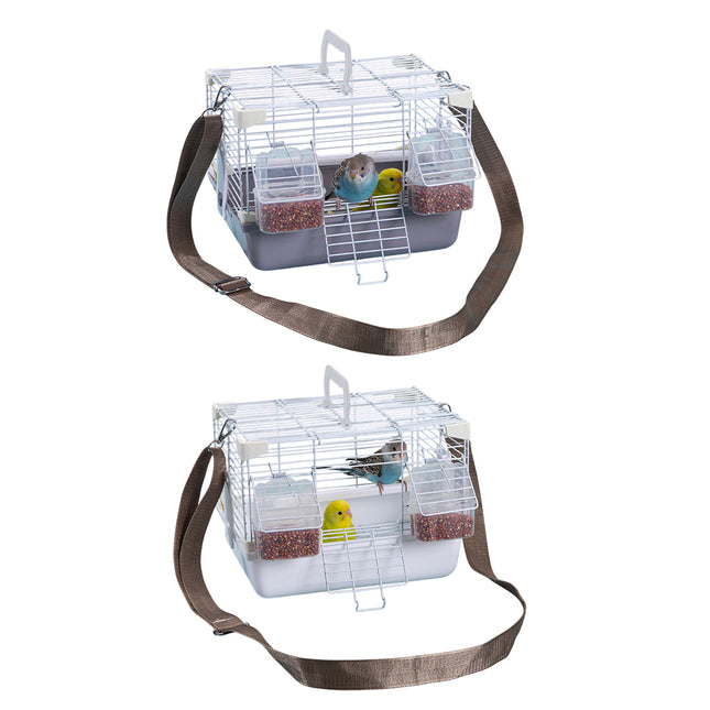 Portable Bird Carrier Cage Backpack Travel Bird Cage Outdoor Ventilated Pet Bag