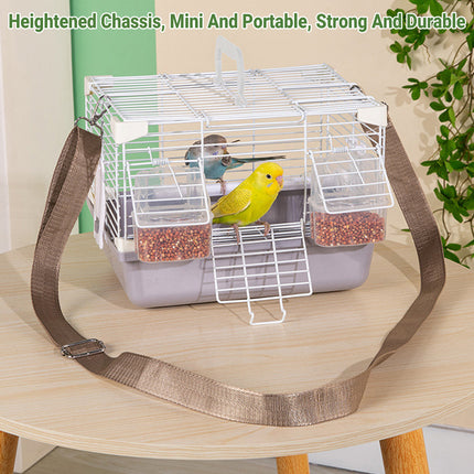 Portable Bird Carrier Cage Backpack Travel Bird Cage Outdoor Ventilated Pet Bag