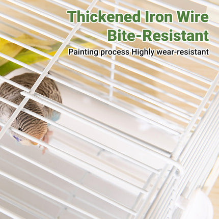 Portable Bird Carrier Cage Backpack Travel Bird Cage Outdoor Ventilated Pet Bag