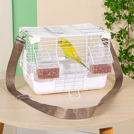 Portable Bird Carrier Cage Backpack Travel Bird Cage Outdoor Ventilated Pet Bag