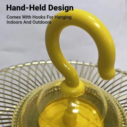 Portable Dome Bird Cage 40cm Iron Wire Hanging Hook Tray for Small Birds