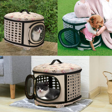 EVA Pet Bag Foldable Portable for Going Out Pet Carrier Travel Bag Small Dog Cat