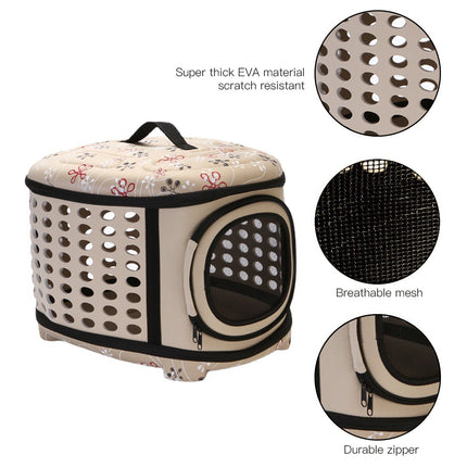 EVA Pet Bag Foldable Portable for Going Out Pet Carrier Travel Bag Small Dog Cat