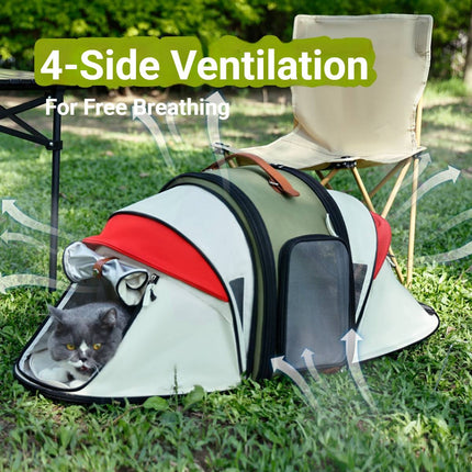 Pet Cat Backpack Carrier Expandable Tent Portable Outgoing Bag Breathable