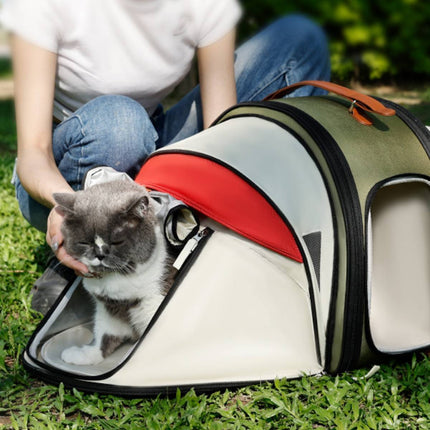 Pet Cat Backpack Carrier Expandable Tent Portable Outgoing Bag Breathable
