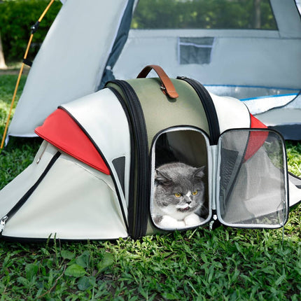 Pet Cat Backpack Carrier Expandable Tent Portable Outgoing Bag Breathable