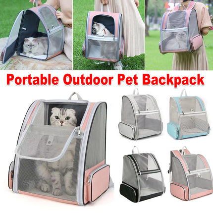 Large Foldable Breathable Portable Cat Dog Bag Outdoor Shoulder Pet Backpack