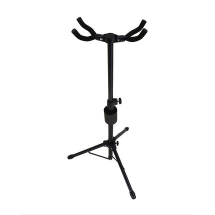 Retro Special Double Head Guitar Rack Wooden Guzheng Stool Floor Portable Type