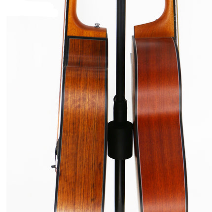 Retro Special Double Head Guitar Rack Wooden Guzheng Stool Floor Portable Type