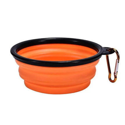 Portable Foldable Pet Bowl Collapsible Silicone Food Water Feeder Dog Cat Cup AU - Aimall