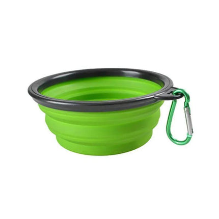 Portable Foldable Pet Bowl Collapsible Silicone Food Water Feeder Dog Cat Cup AU - Aimall