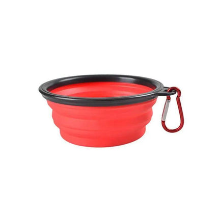 Portable Foldable Pet Bowl Collapsible Silicone Food Water Feeder Dog Cat Cup AU - Aimall