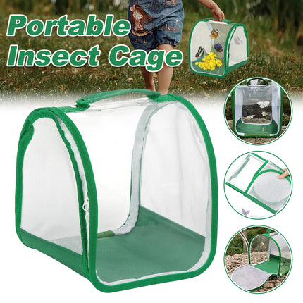 Portable Foldable Insect Cage Transparent for Outdoor Exploration Bug Collecting