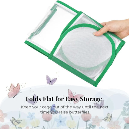 Portable Foldable Insect Cage Transparent for Outdoor Exploration Bug Collecting