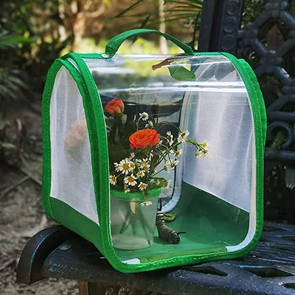 Portable Foldable Insect Cage Transparent for Outdoor Exploration Bug Collecting