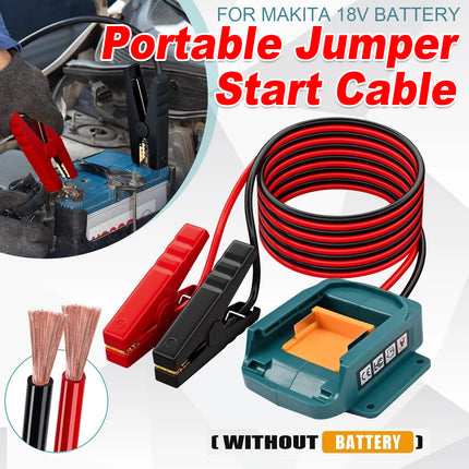 Portable Jumper Cables Car Emergency Starter Power For Vehicle Battery Boosting