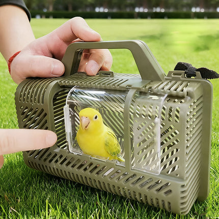 Parrot Travel Cage Handheld Portable for Small Parrots Budgies Cockatiels Birds