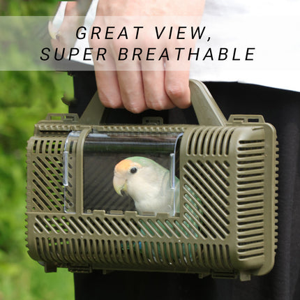 Parrot Travel Cage Handheld Portable for Small Parrots Budgies Cockatiels Birds