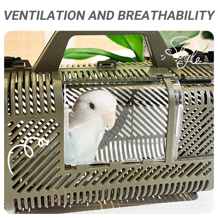 Parrot Travel Cage Handheld Portable for Small Parrots Budgies Cockatiels Birds