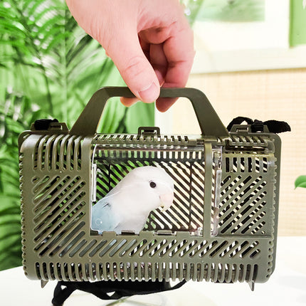 Parrot Travel Cage Handheld Portable for Small Parrots Budgies Cockatiels Birds