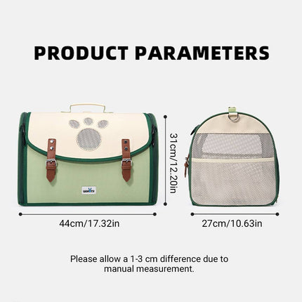 Outdoor Pet Backpack Foldable Breathable Carrier Bag for Cats Small Dogs