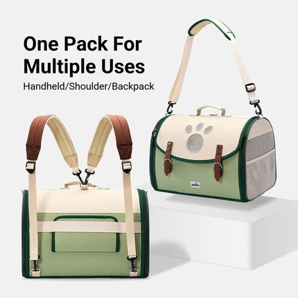 Outdoor Pet Backpack Foldable Breathable Carrier Bag for Cats Small Dogs