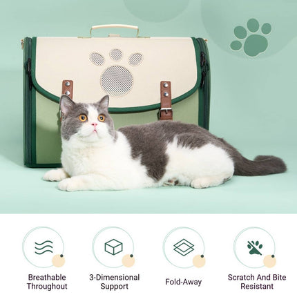 Outdoor Pet Backpack Foldable Breathable Carrier Bag for Cats Small Dogs