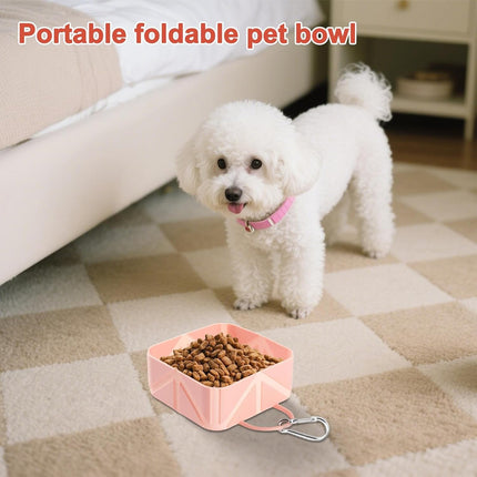 Portable Pet Bowl Travel Foldable Silicone for Dog Cat Outdoor Walking Hiking